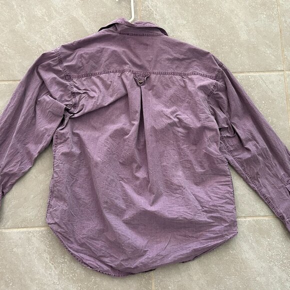 Vintage Sostanza Contemporary Faded Purple Cotton Shirt Size Medium Button-Up - Picture 9 of 9